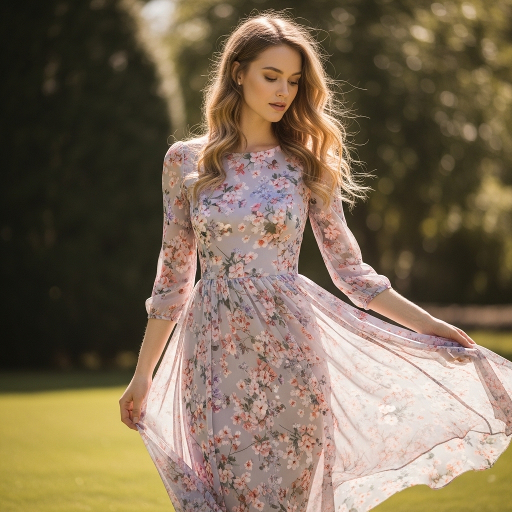 [连衣裙模特上身图]